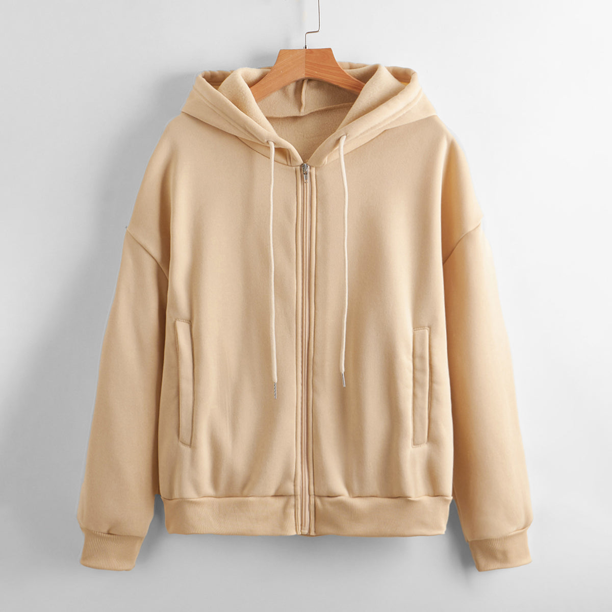 Sky Blue Zip-Up Hoodie