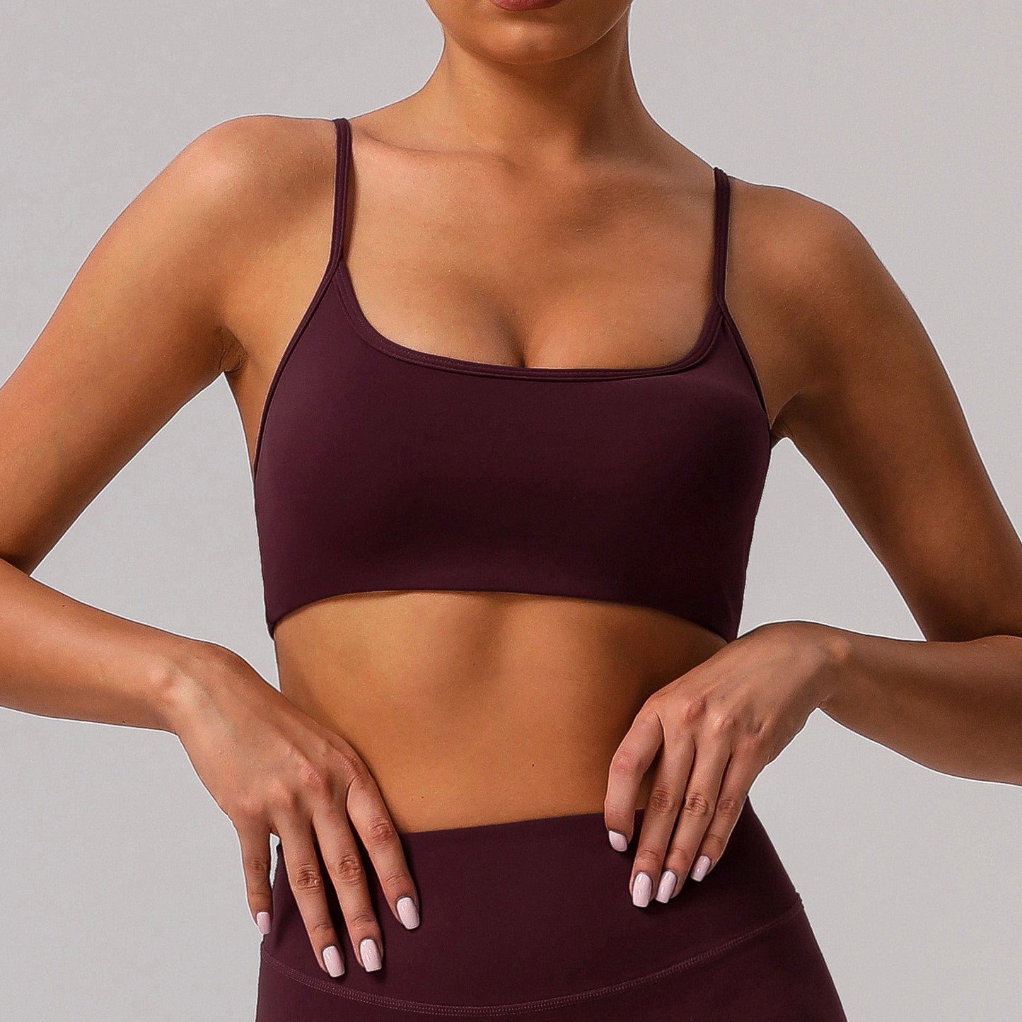 Beauty Back Exercise Underwear Nude Feel Yoga Bra Running Fitness Top Strap Yoga Clothes for Women