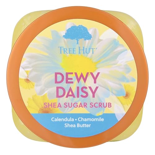 Tree Hut Moroccan Rose Shea Sugar Scrub | Exfoliating Body Scrub Removes Dead, Dry Skin for a Soft & Hydrated Feel | Nourishing Essential Body Care | 18 fl oz.
