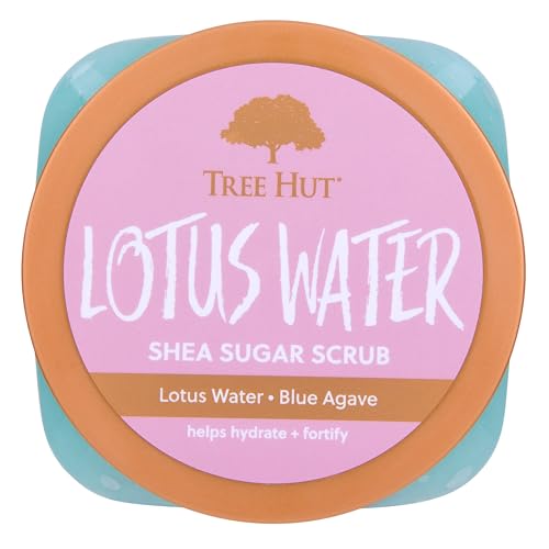 Tree Hut Moroccan Rose Shea Sugar Scrub | Exfoliating Body Scrub Removes Dead, Dry Skin for a Soft & Hydrated Feel | Nourishing Essential Body Care | 18 fl oz.