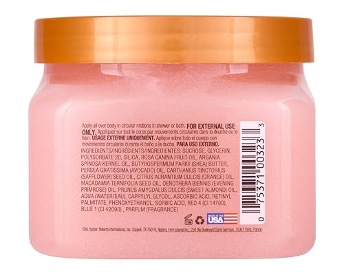 Tree Hut Moroccan Rose Shea Sugar Scrub | Exfoliating Body Scrub Removes Dead, Dry Skin for a Soft & Hydrated Feel | Nourishing Essential Body Care | 18 fl oz.
