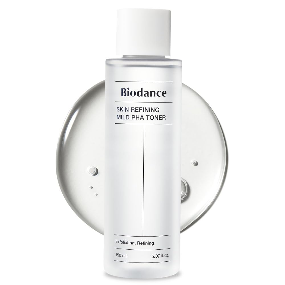 Biodance Skin Refining Mild PHA Toner, Gentle Exfoliating Face Toner for Sensitive Skin with Ceramides & NMF | 5.07 fl.oz,150ml