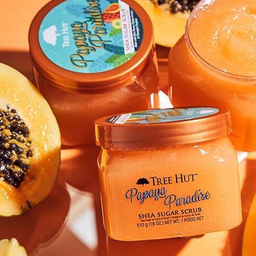 Tree Hut Shea Sugar Scrub - Watermelon - 18 oz - Exfoliating Body Scrub for Smooth, Glowing Skin - Made with Real Sugar and Shea Butter