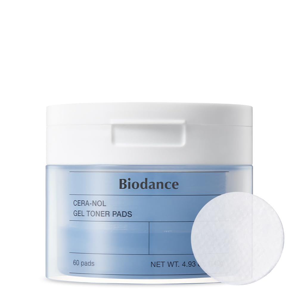 Biodance Collagen Gel Toner Pads, Pore Minimizer for Face, Improving Elasticity, Gentle Exfoliating Korean Toner Pads for Sensitive Skin, 4.93 fl.oz.(140g)*60Pads
