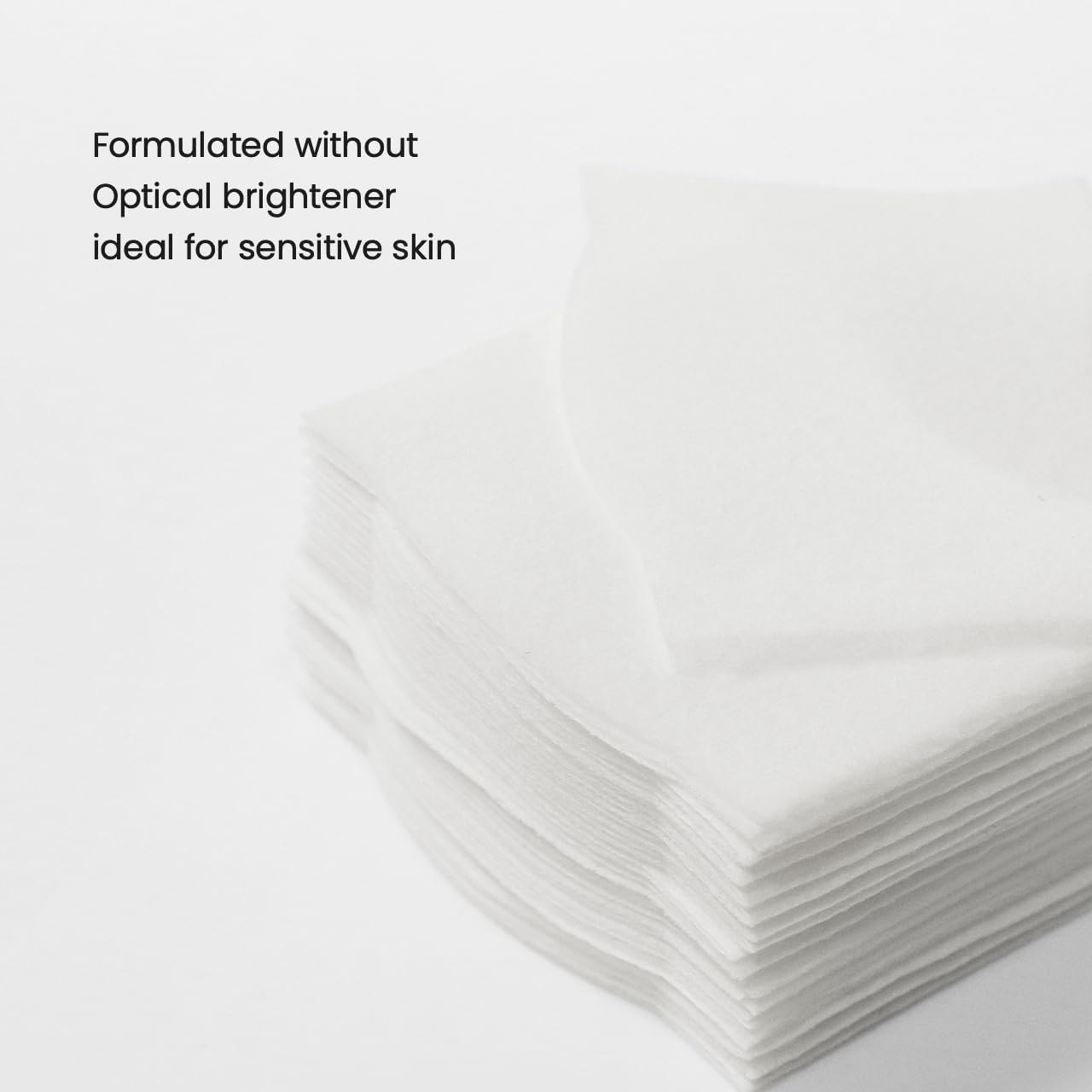 Biodance Cotton Pads, Soft and Thin Square Cotton Pads for Face Toner, Makeup Remover and Facial Cleansing | 50 x 2 Sheets