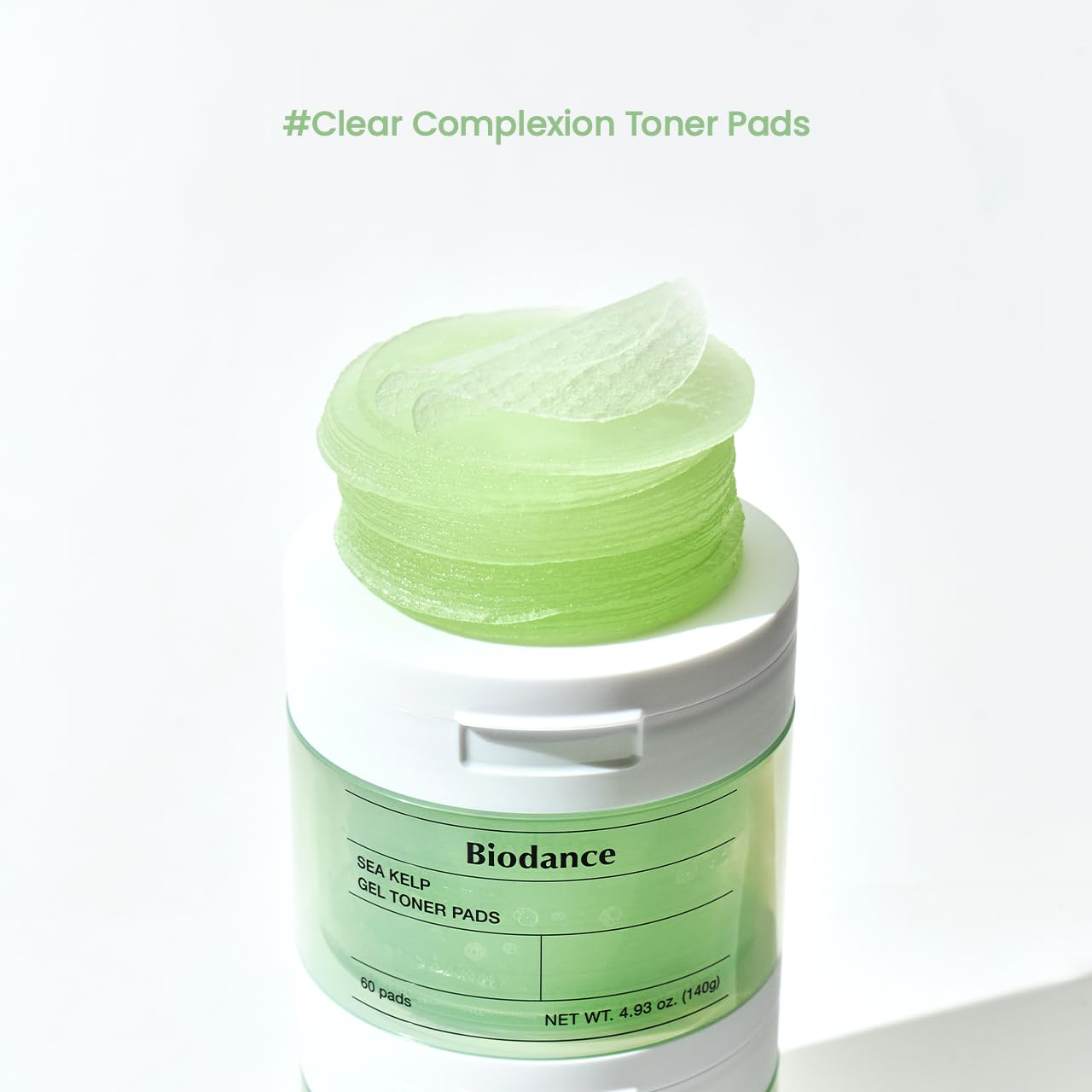 Biodance Collagen Gel Toner Pads, Pore Minimizer for Face, Improving Elasticity, Gentle Exfoliating Korean Toner Pads for Sensitive Skin, 4.93 fl.oz.(140g)*60Pads