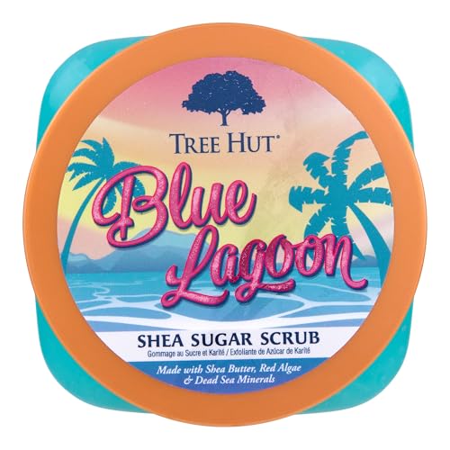 Tree Hut Moroccan Rose Shea Sugar Scrub | Exfoliating Body Scrub Removes Dead, Dry Skin for a Soft & Hydrated Feel | Nourishing Essential Body Care | 18 fl oz.
