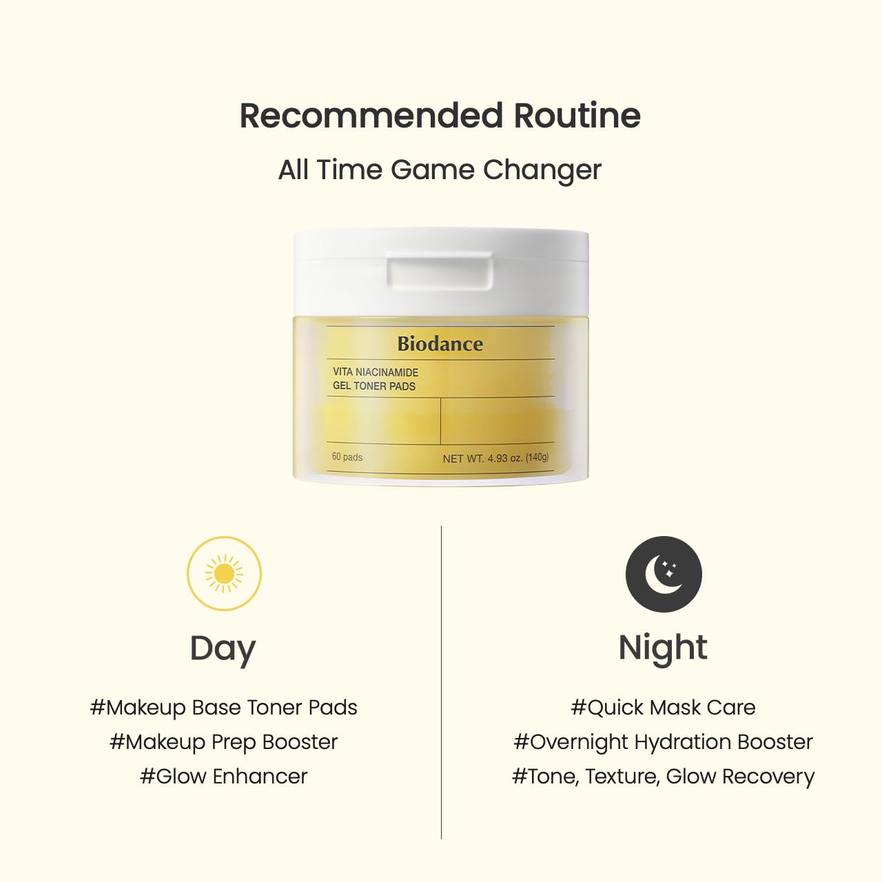 Biodance Collagen Gel Toner Pads, Pore Minimizer for Face, Improving Elasticity, Gentle Exfoliating Korean Toner Pads for Sensitive Skin, 4.93 fl.oz.(140g)*60Pads