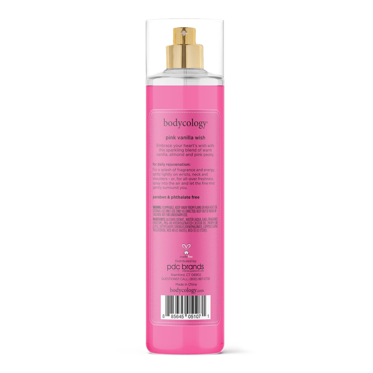 Bodycology Long-Lasting Fragrance Body Mist, Strawberry Cheesecake, 8 fl oz