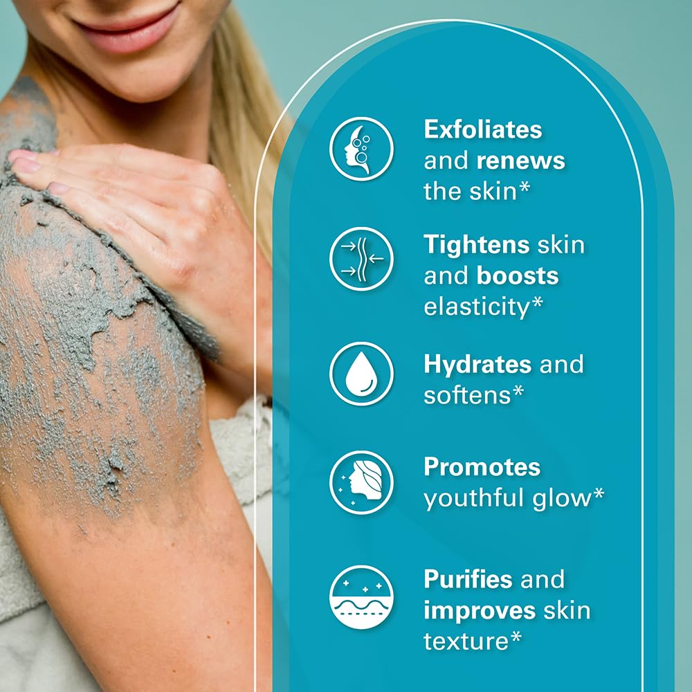 Arabica Coffee Scrub for Hands, Feet, and Body, Exfoliating Scrub with Collagen and Stem Cells, Face Cleanser for Cellulite, Fine Lines, and Stretch Marks by M3 Naturals (1 Pack)