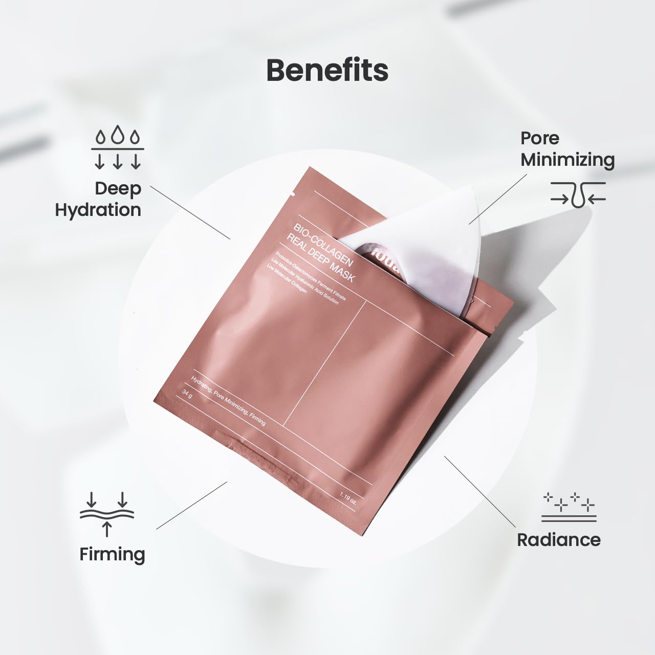 Biodance Radiance & Firming Skincare Duo, Vita Niacinamide Gel Toner Pads and Bio-Collagen Real Deep Hydrogel Mask, Brightening and Pore-Minimizing Care for Dull and Sensitive Skin, 60 Pads + 4 Masks