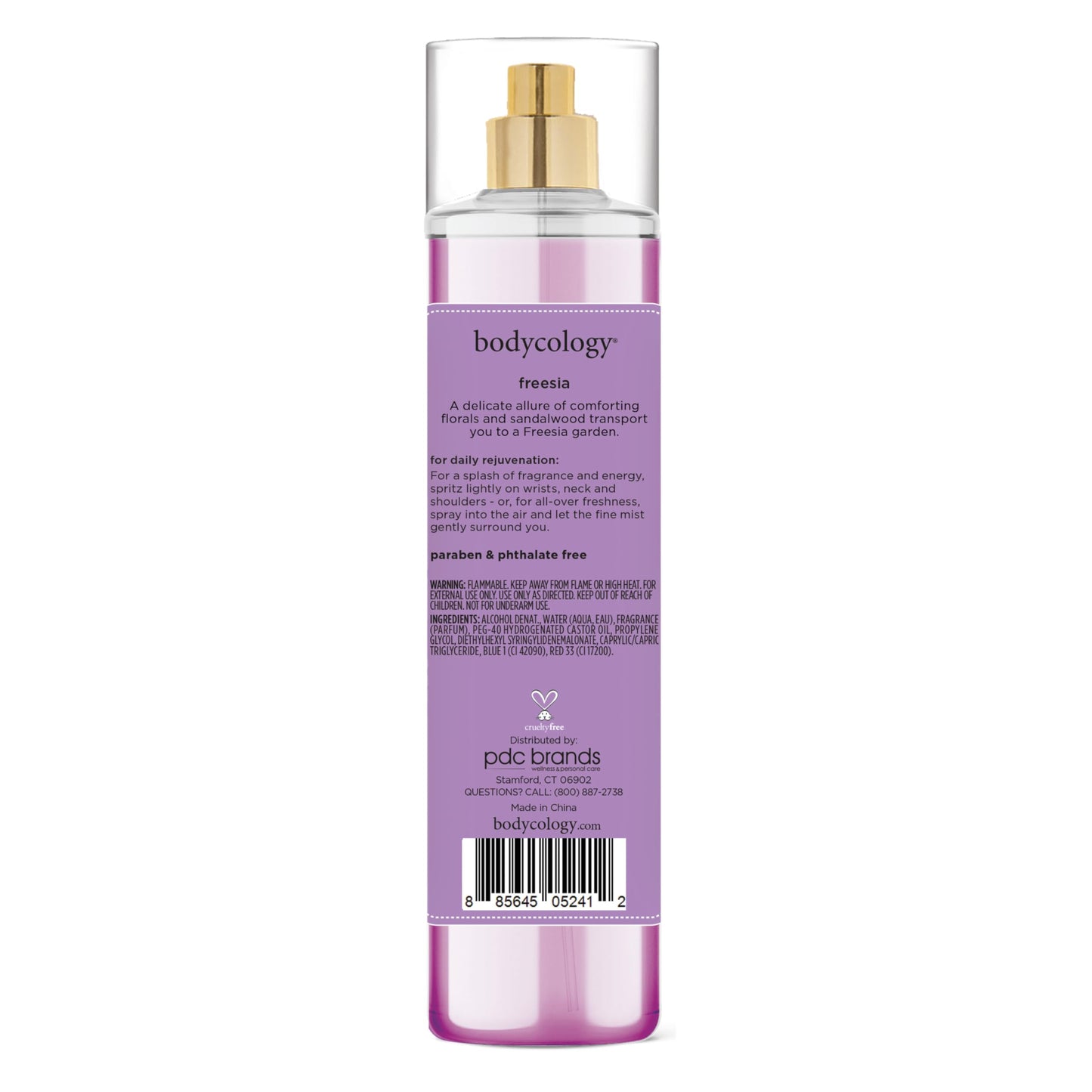 Bodycology Long-Lasting Fragrance Body Mist, Strawberry Cheesecake, 8 fl oz