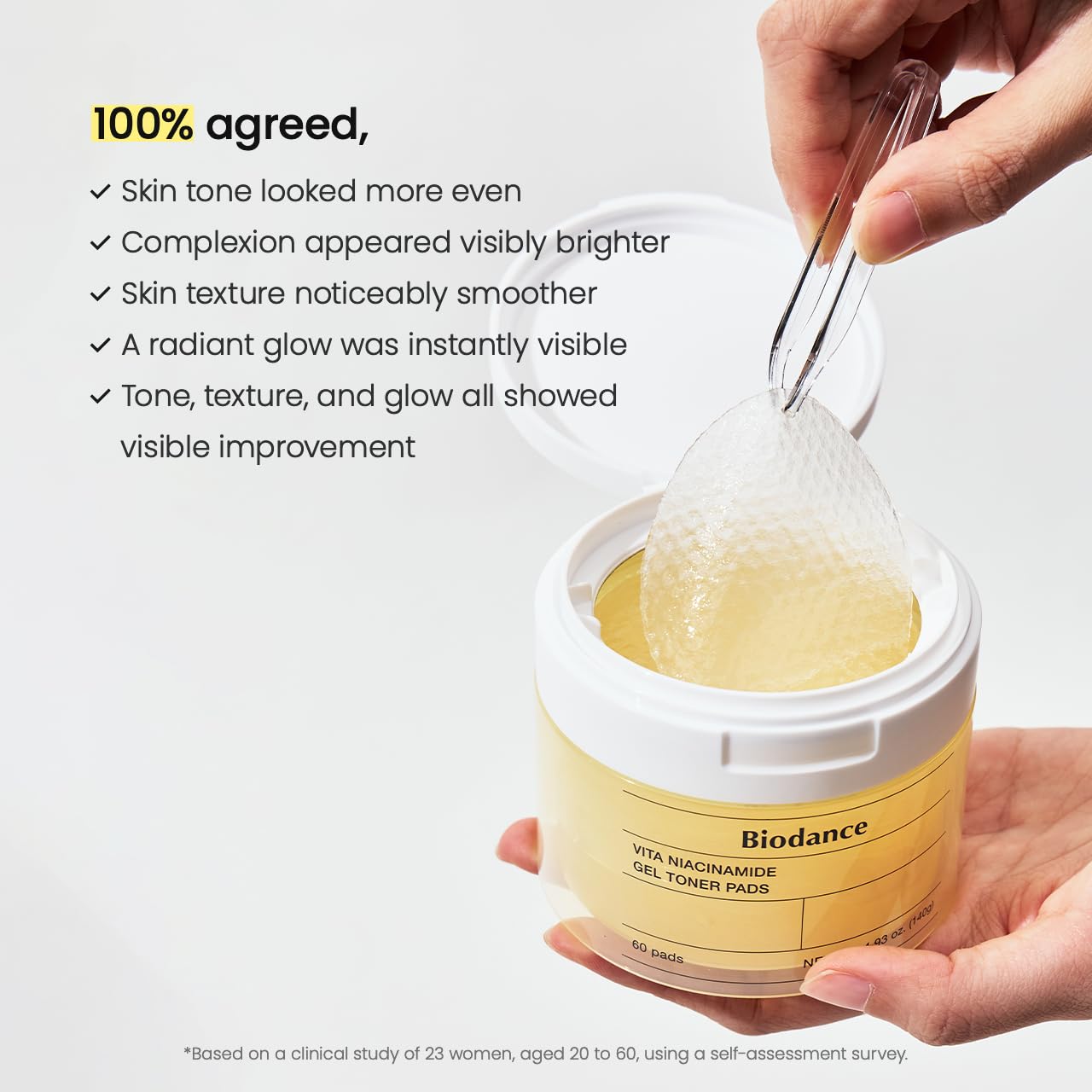 Biodance Collagen Gel Toner Pads, Pore Minimizer for Face, Improving Elasticity, Gentle Exfoliating Korean Toner Pads for Sensitive Skin, 4.93 fl.oz.(140g)*60Pads