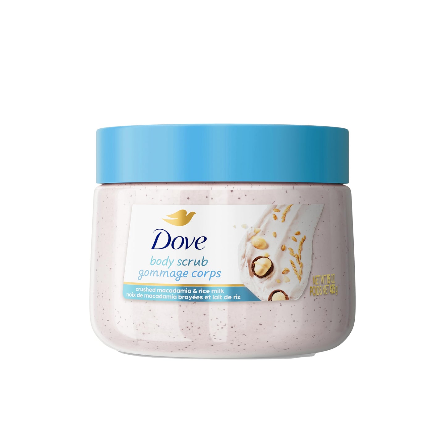 Dove Body Scrub Dragon Fruit & Coconut Cream Body Scrub Exfoliates and Deeply Nourishes for Smooth, Radiant Skin 15 oz