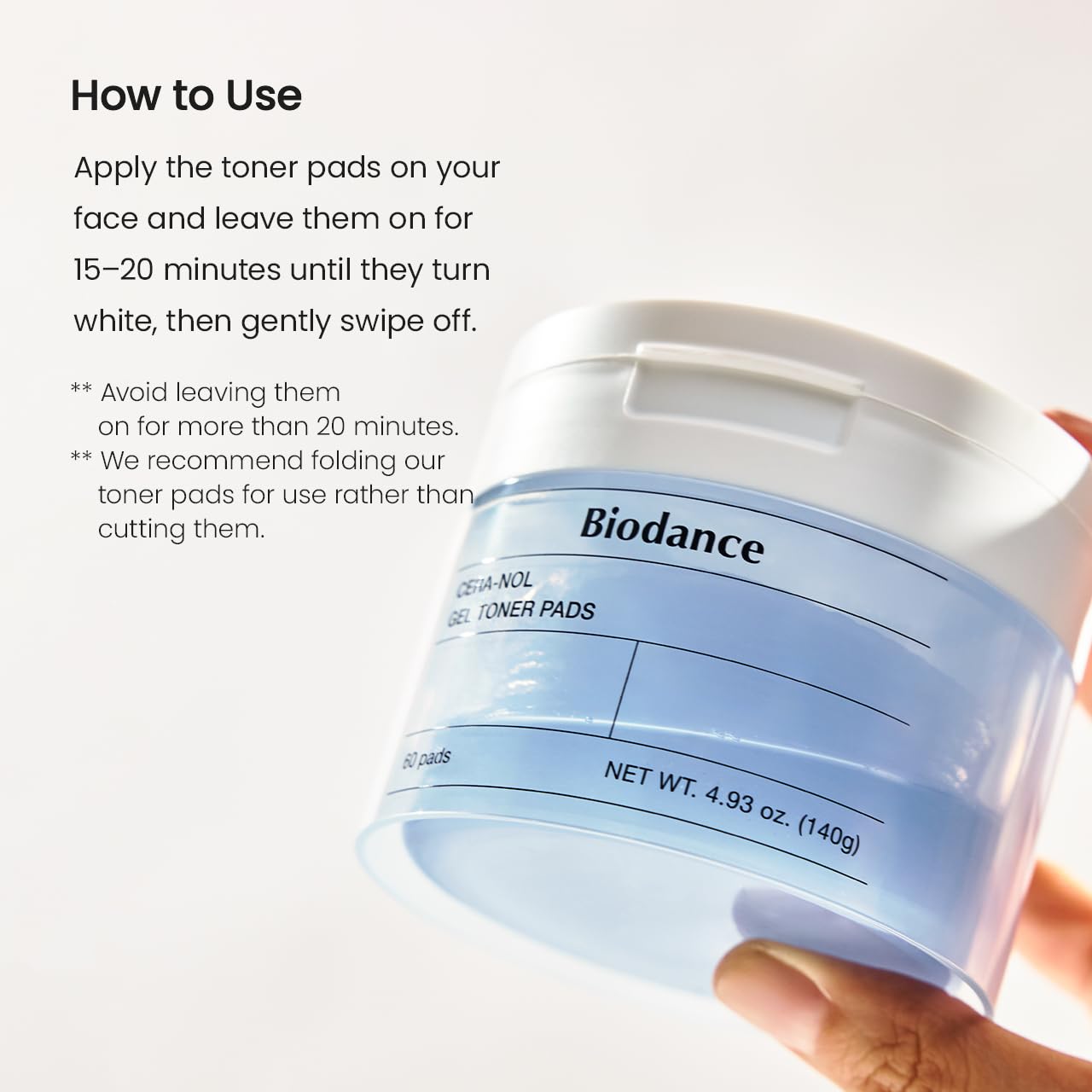 Biodance Collagen Gel Toner Pads, Pore Minimizer for Face, Improving Elasticity, Gentle Exfoliating Korean Toner Pads for Sensitive Skin, 4.93 fl.oz.(140g)*60Pads