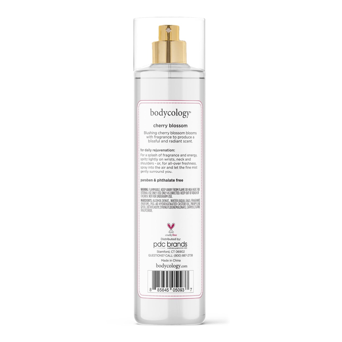 Bodycology Long-Lasting Fragrance Body Mist, Strawberry Cheesecake, 8 fl oz