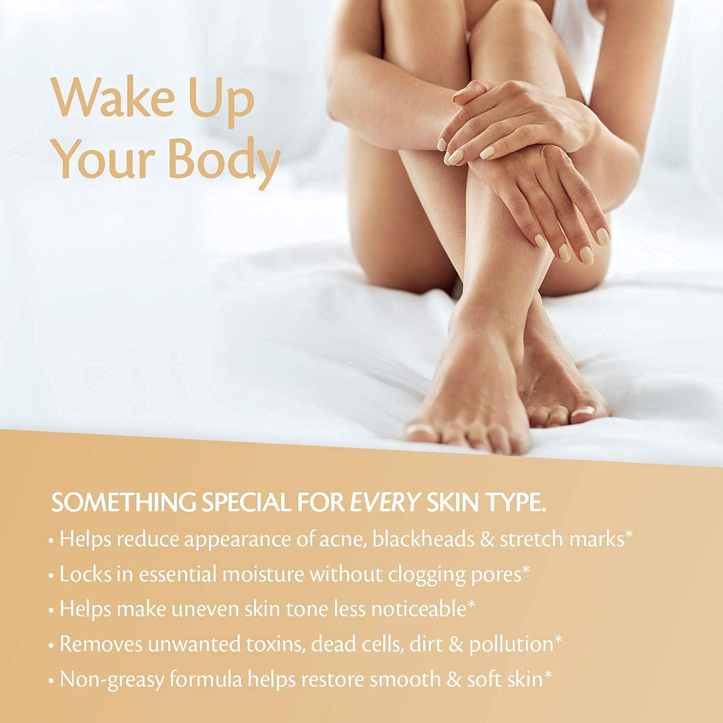 Arabica Coffee Scrub for Hands, Feet, and Body, Exfoliating Scrub with Collagen and Stem Cells, Face Cleanser for Cellulite, Fine Lines, and Stretch Marks by M3 Naturals (1 Pack)