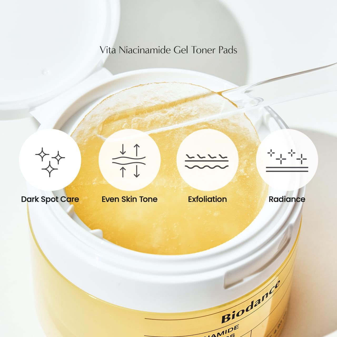 Biodance Brightening & Calming Toner Pads Duo, Vita Niacinamide and Sea Kelp, Dark Spot Correcting and Sebum Control for Sensitive Skin, 60 Pads Each