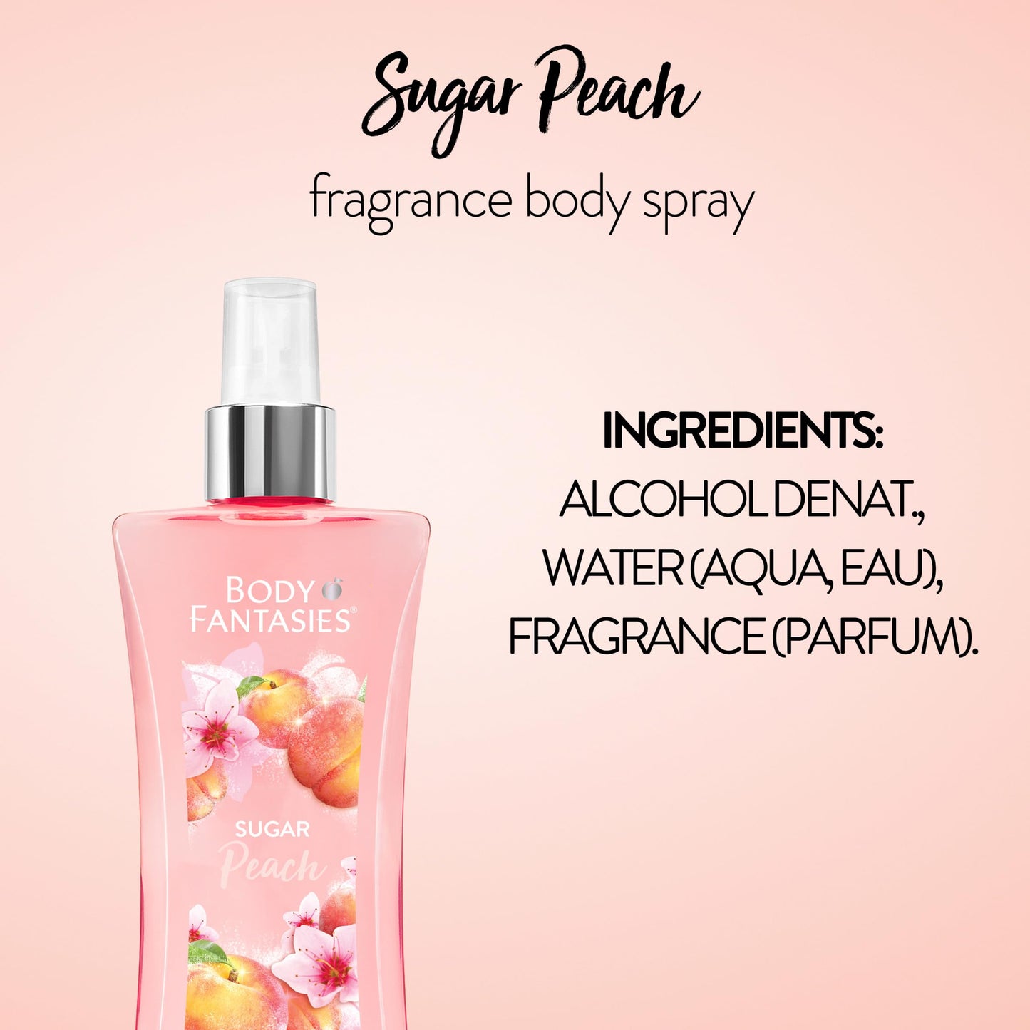 Body Fantasies Signature Fragrance Body Spray, Fresh White Musk, 8 Fluid Ounce
