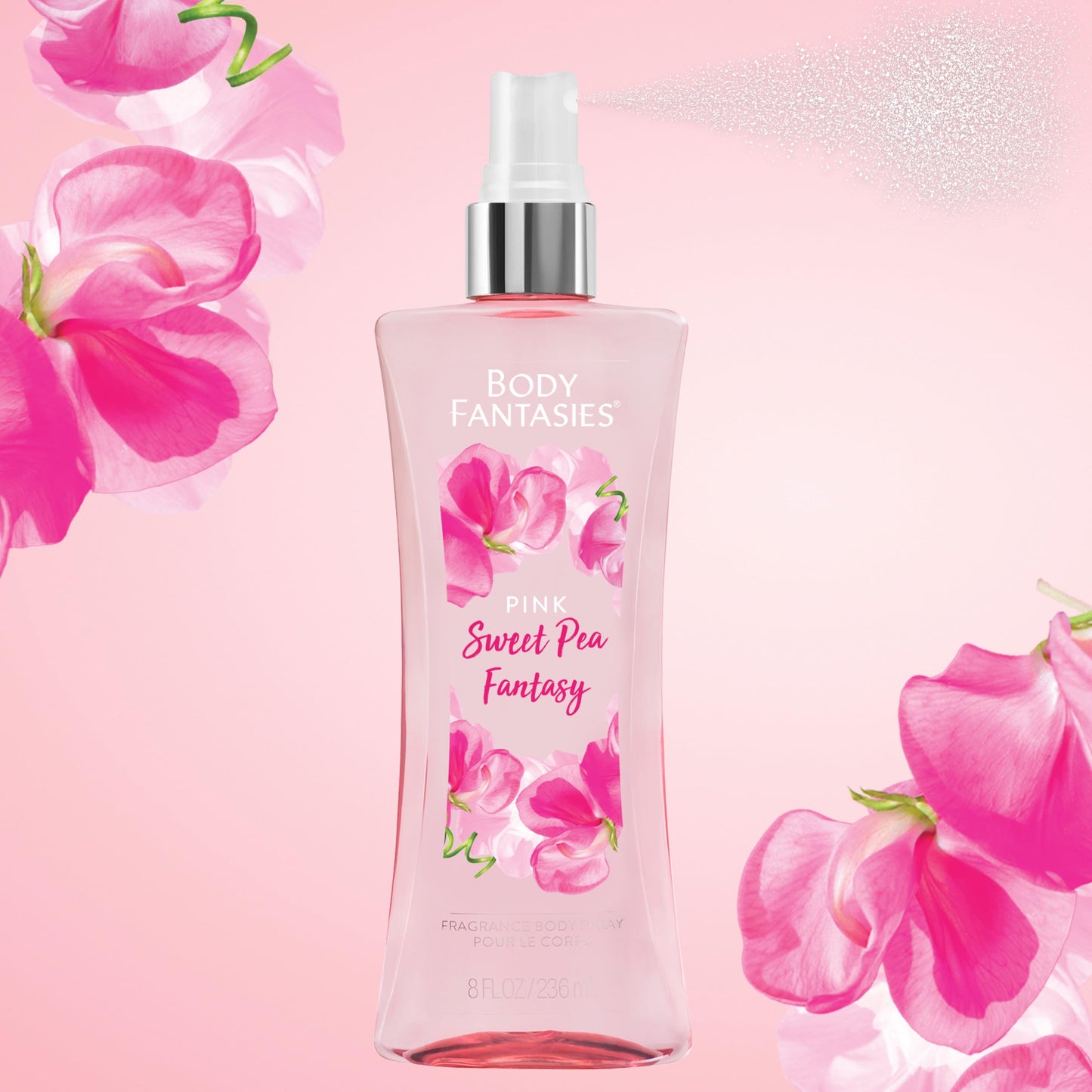 Body Fantasies Signature Fragrance Body Spray, Fresh White Musk, 8 Fluid Ounce