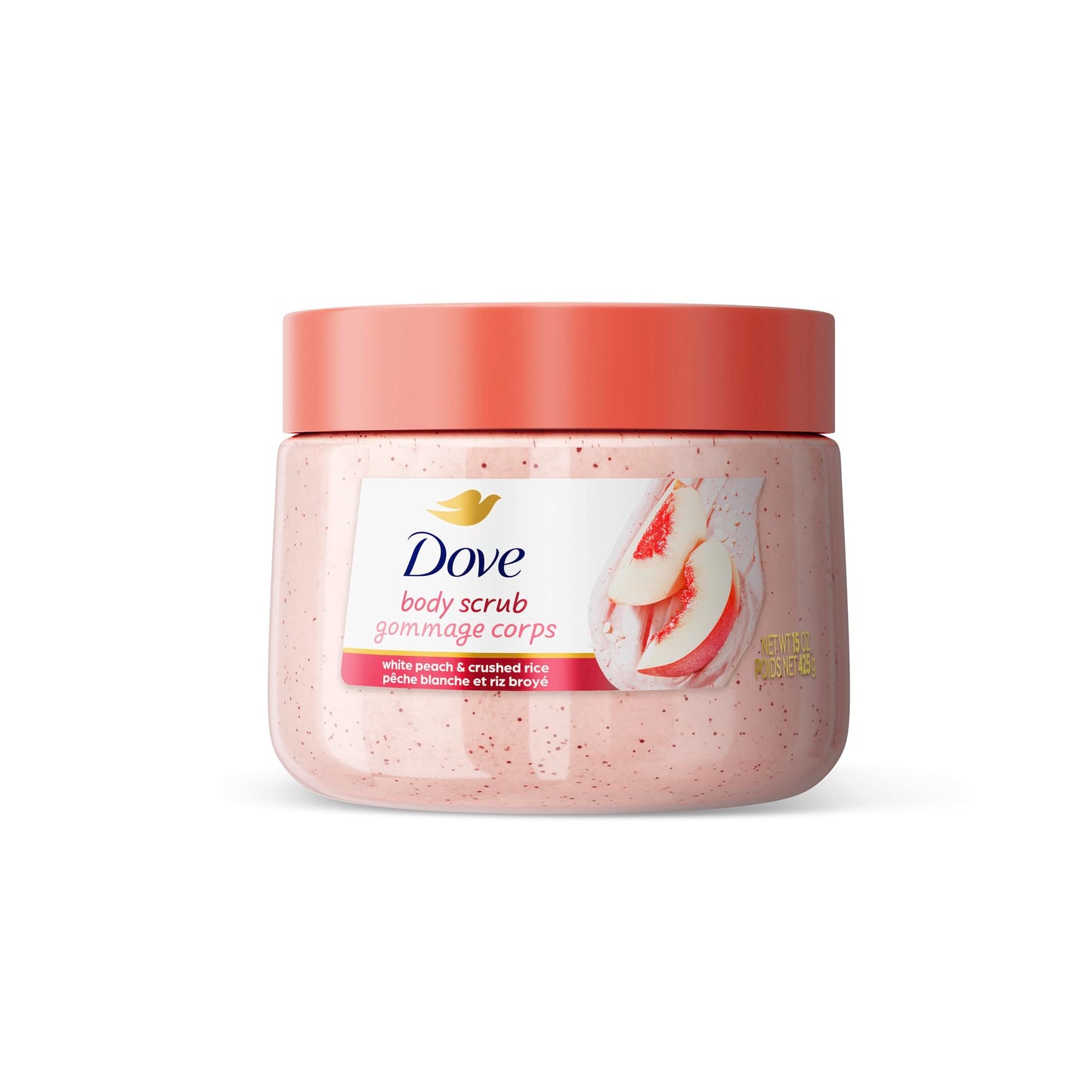 Dove Body Scrub Dragon Fruit & Coconut Cream Body Scrub Exfoliates and Deeply Nourishes for Smooth, Radiant Skin 15 oz