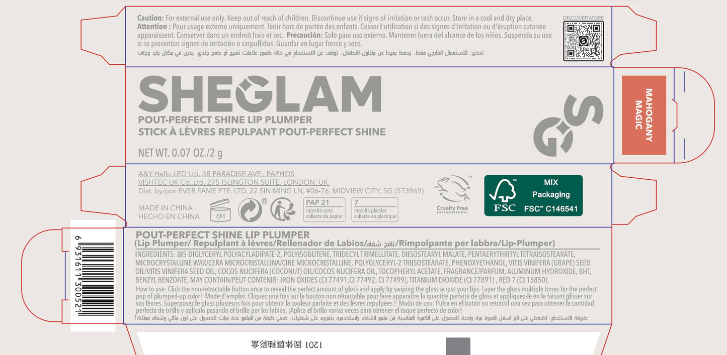 SHEGLAM PoutPerfect Moisturizing Solid Lip Gloss Non Sticky Lipstick with Coconut Oil - Pink Flamingo