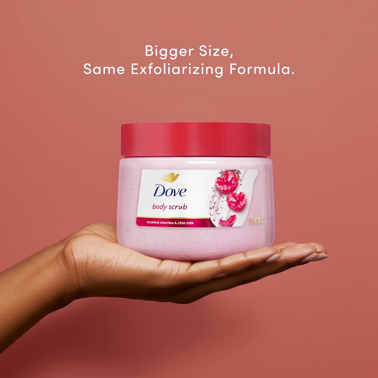 Dove Body Scrub Dragon Fruit & Coconut Cream Body Scrub Exfoliates and Deeply Nourishes for Smooth, Radiant Skin 15 oz