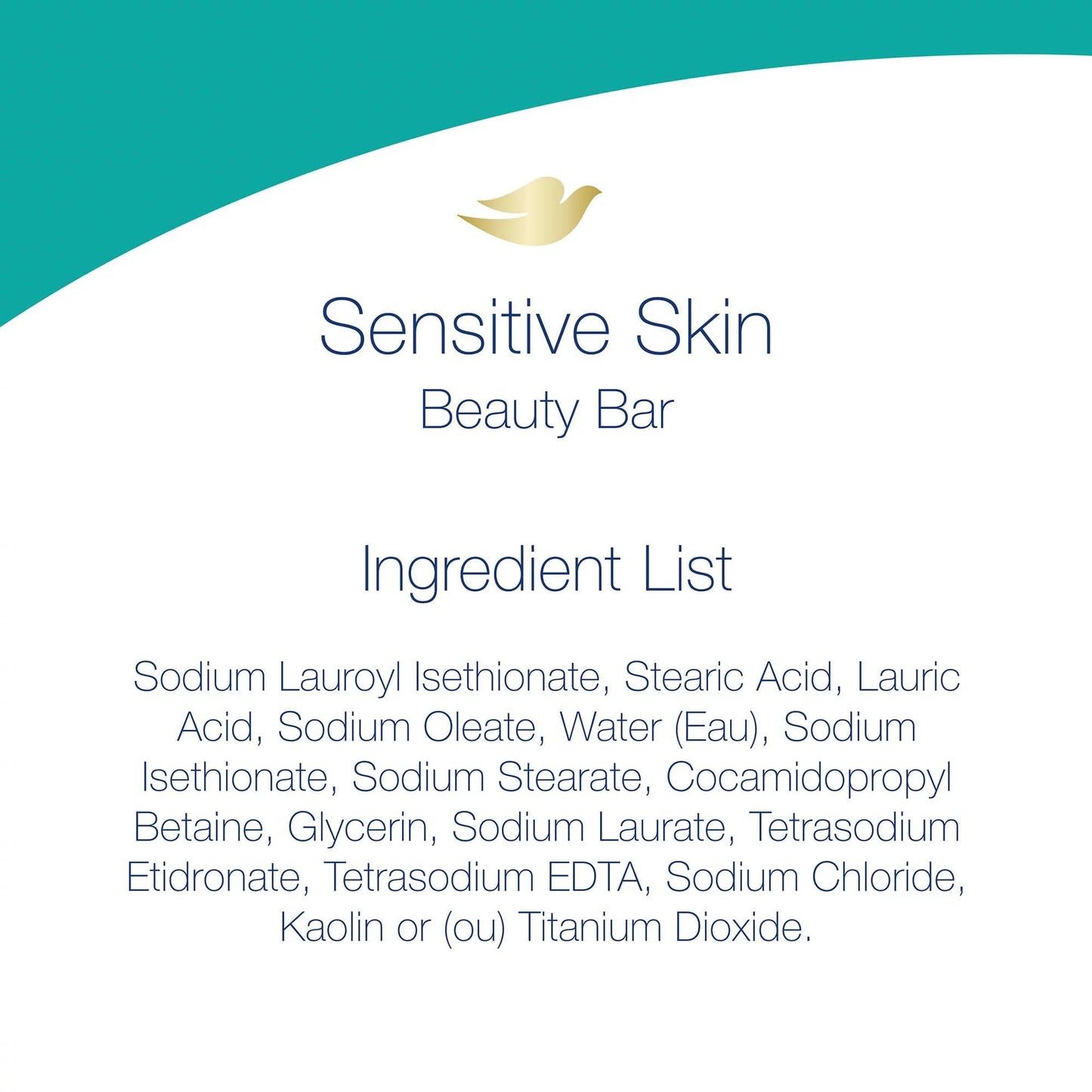 Dove Beauty Bar Soap Sensitive, 8 Bars for Sensitive Skin, Fragrance Free and Hypoallergenic 3.75 oz