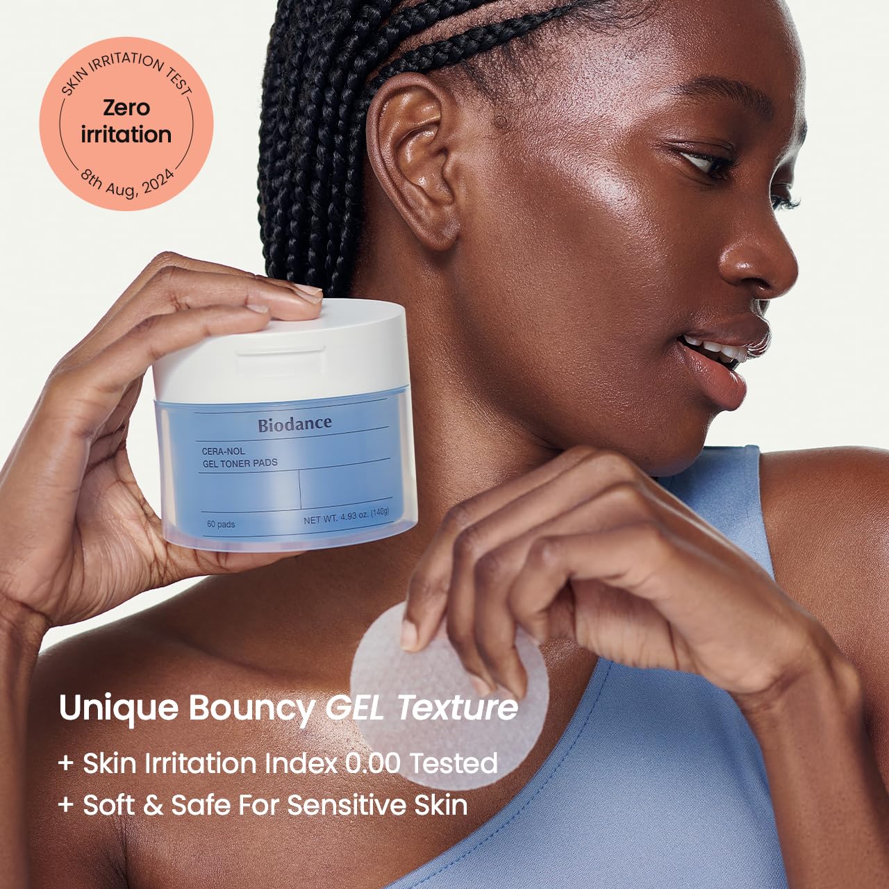 Biodance Collagen Gel Toner Pads, Pore Minimizer for Face, Improving Elasticity, Gentle Exfoliating Korean Toner Pads for Sensitive Skin, 4.93 fl.oz.(140g)*60Pads