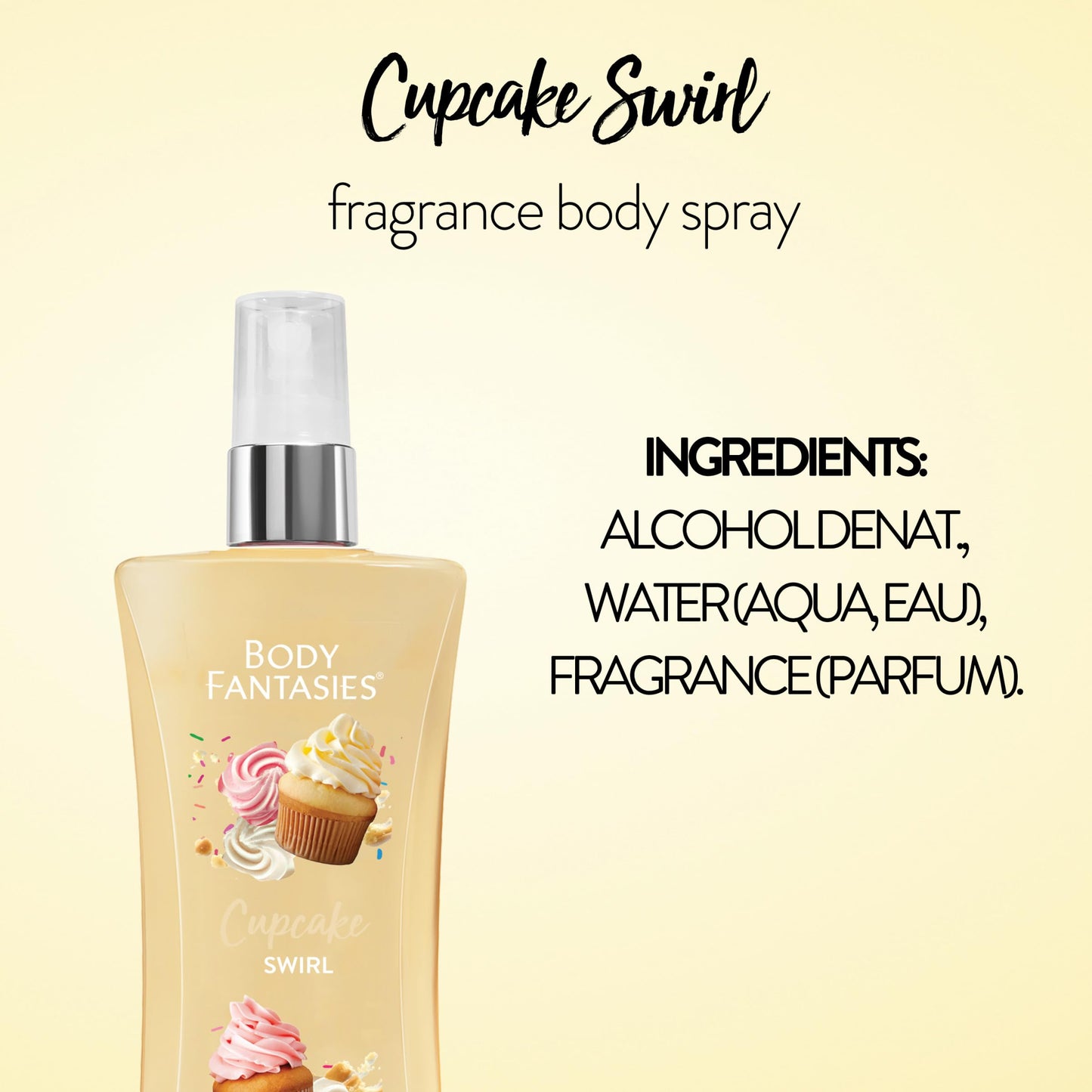 Body Fantasies Signature Fragrance Body Spray, Fresh White Musk, 8 Fluid Ounce