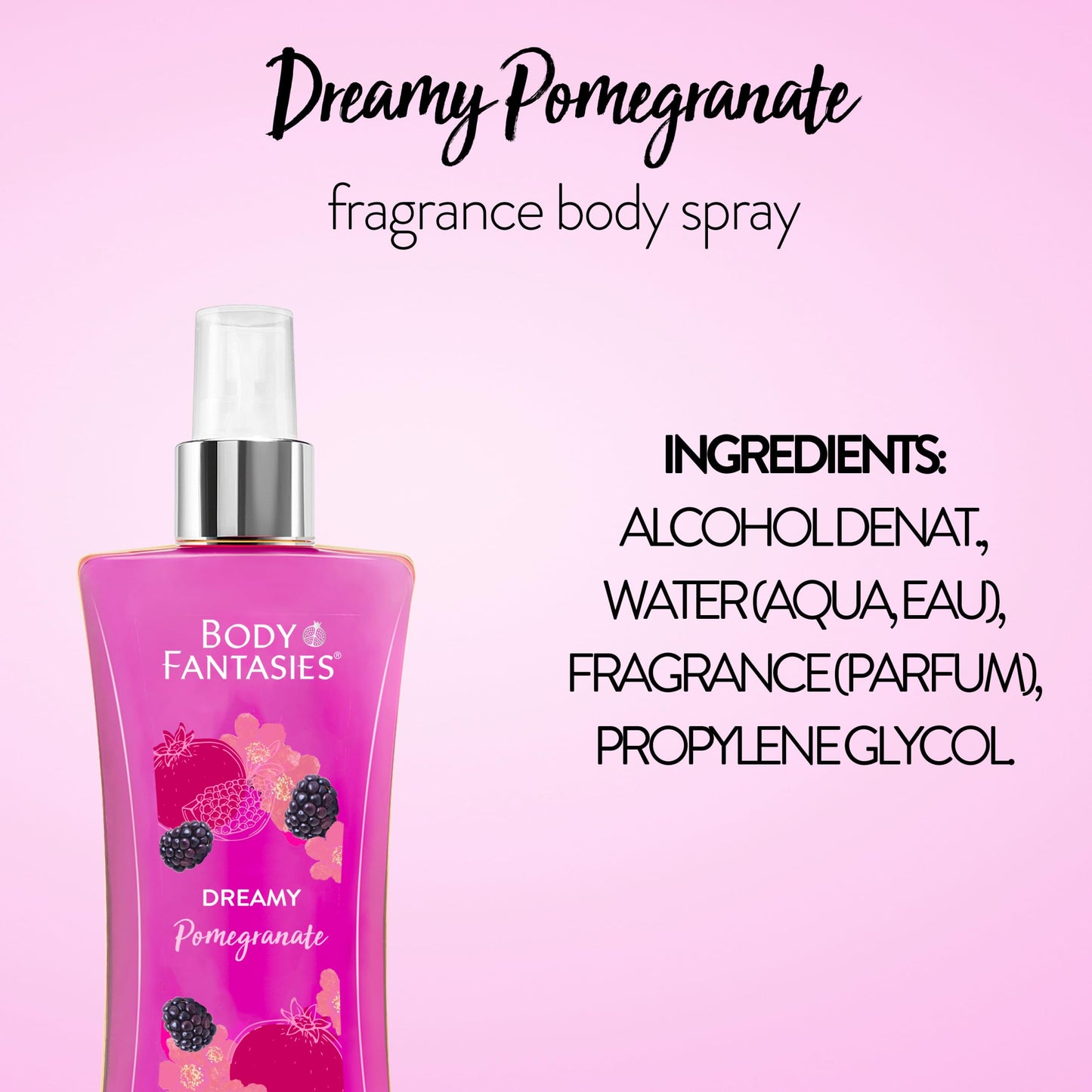 Body Fantasies Signature Fragrance Body Spray, Fresh White Musk, 8 Fluid Ounce