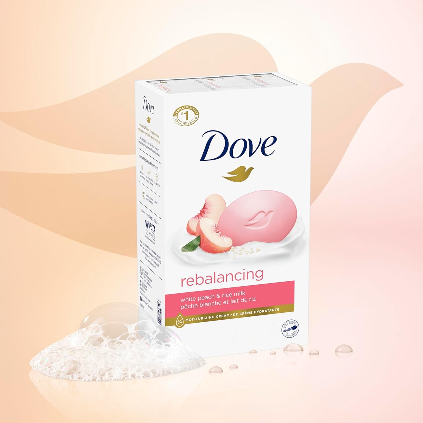 Dove Bar Soap 6 Count Dragon Fruit for Deep Nourishment for Calm, Replenished Skin 3.75 oz