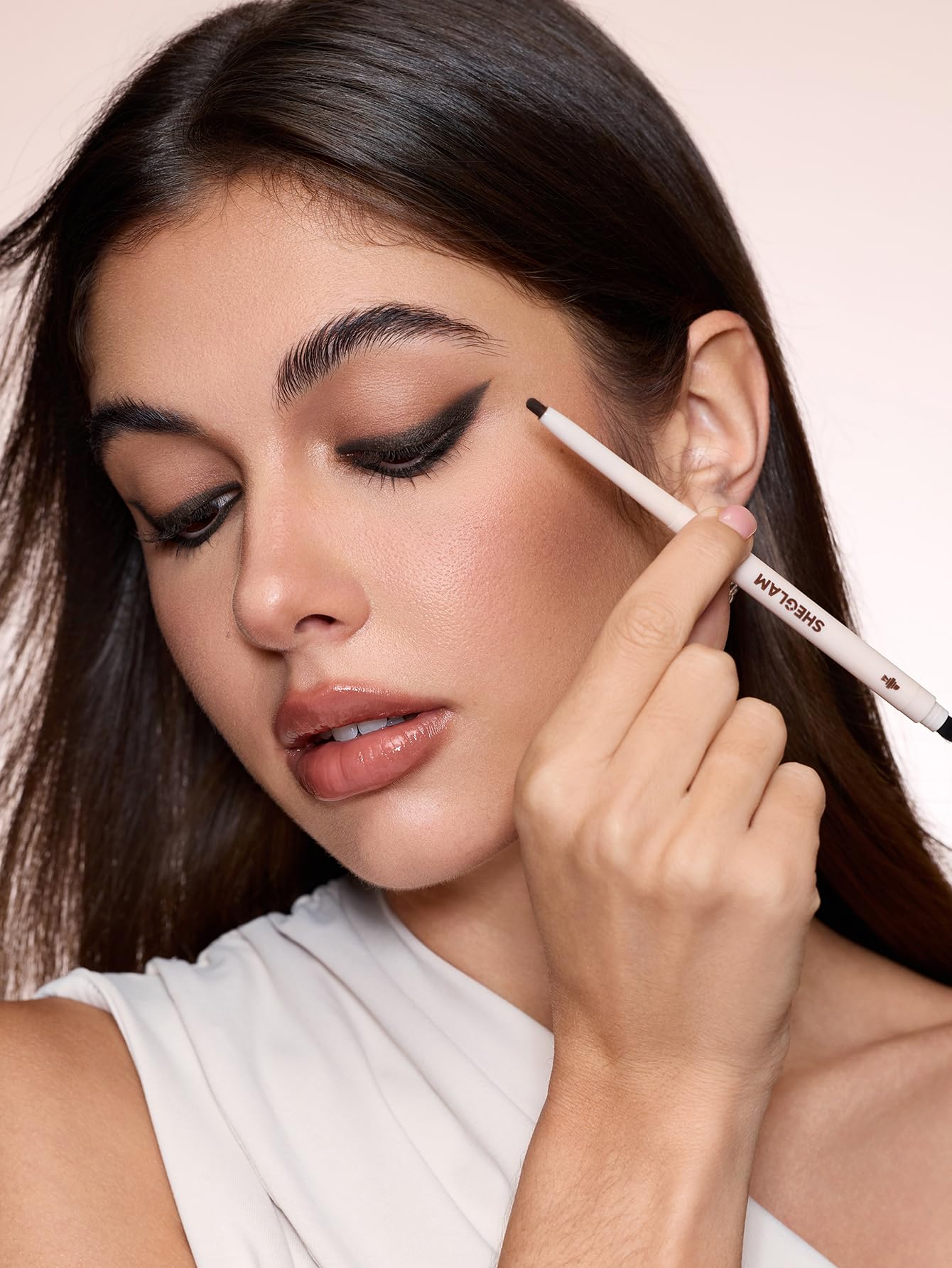 SHEGLAM Gel Glide Eyeliner Pencil Creamy Waterproof Smudgeproof Longwearing Eyeliner-Brown