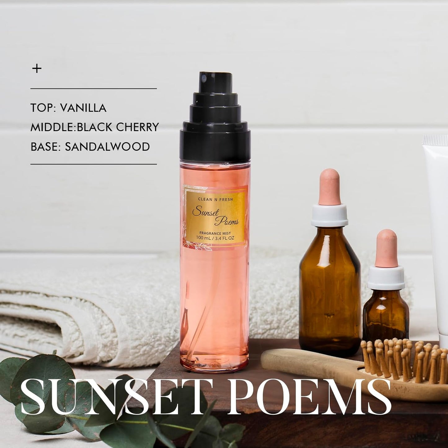 Body Mist for Women, Fragrance Mist, Womens Body Spray, Total 300ML, Fresh Floral