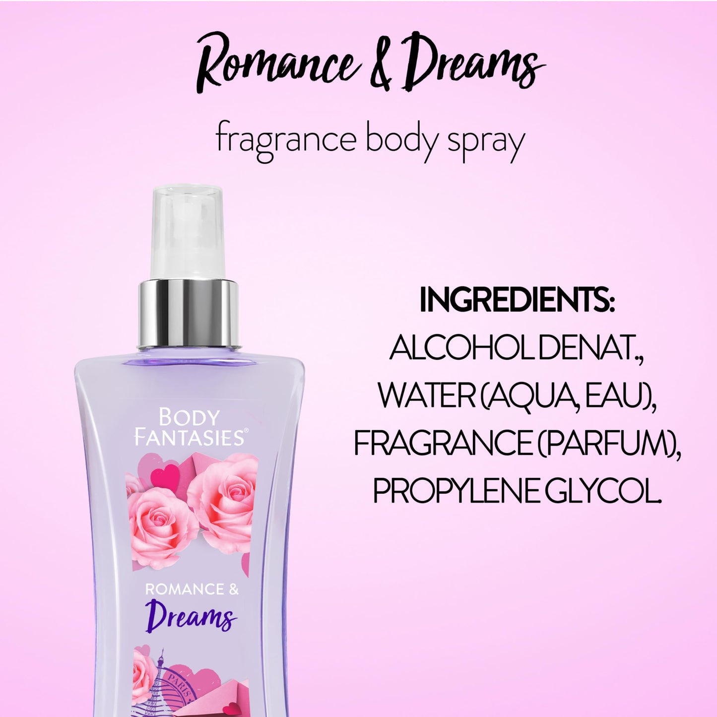 Body Fantasies Signature Fragrance Body Spray, Fresh White Musk, 8 Fluid Ounce
