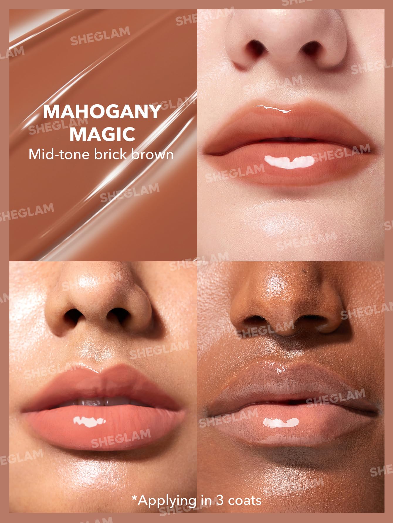 SHEGLAM PoutPerfect Moisturizing Solid Lip Gloss Non Sticky Lipstick with Coconut Oil - Pink Flamingo