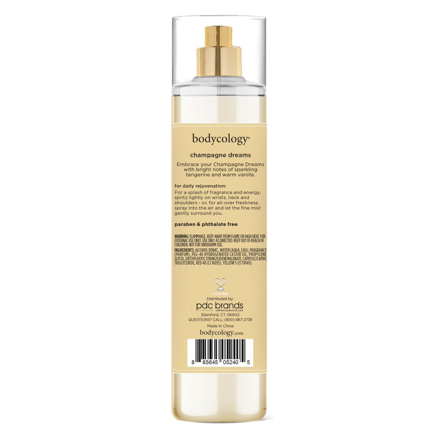 Bodycology Long-Lasting Fragrance Body Mist, Strawberry Cheesecake, 8 fl oz