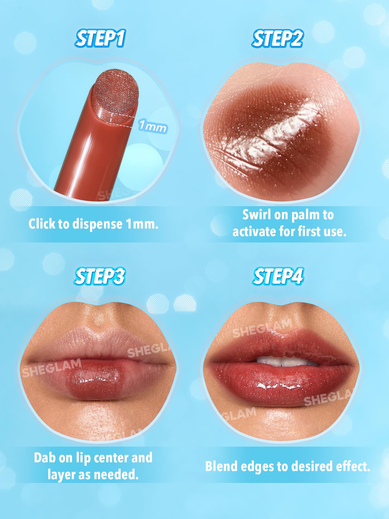 SHEGLAM PoutPerfect Moisturizing Solid Lip Gloss Non Sticky Lipstick with Coconut Oil - Pink Flamingo