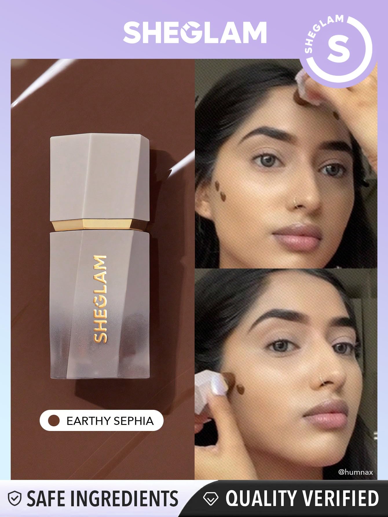 SHEGLAM Sun Sculpt Cool Toned Liquid Contour Stick Long Lasting Cream Bronzer Makeup - Soft Tan