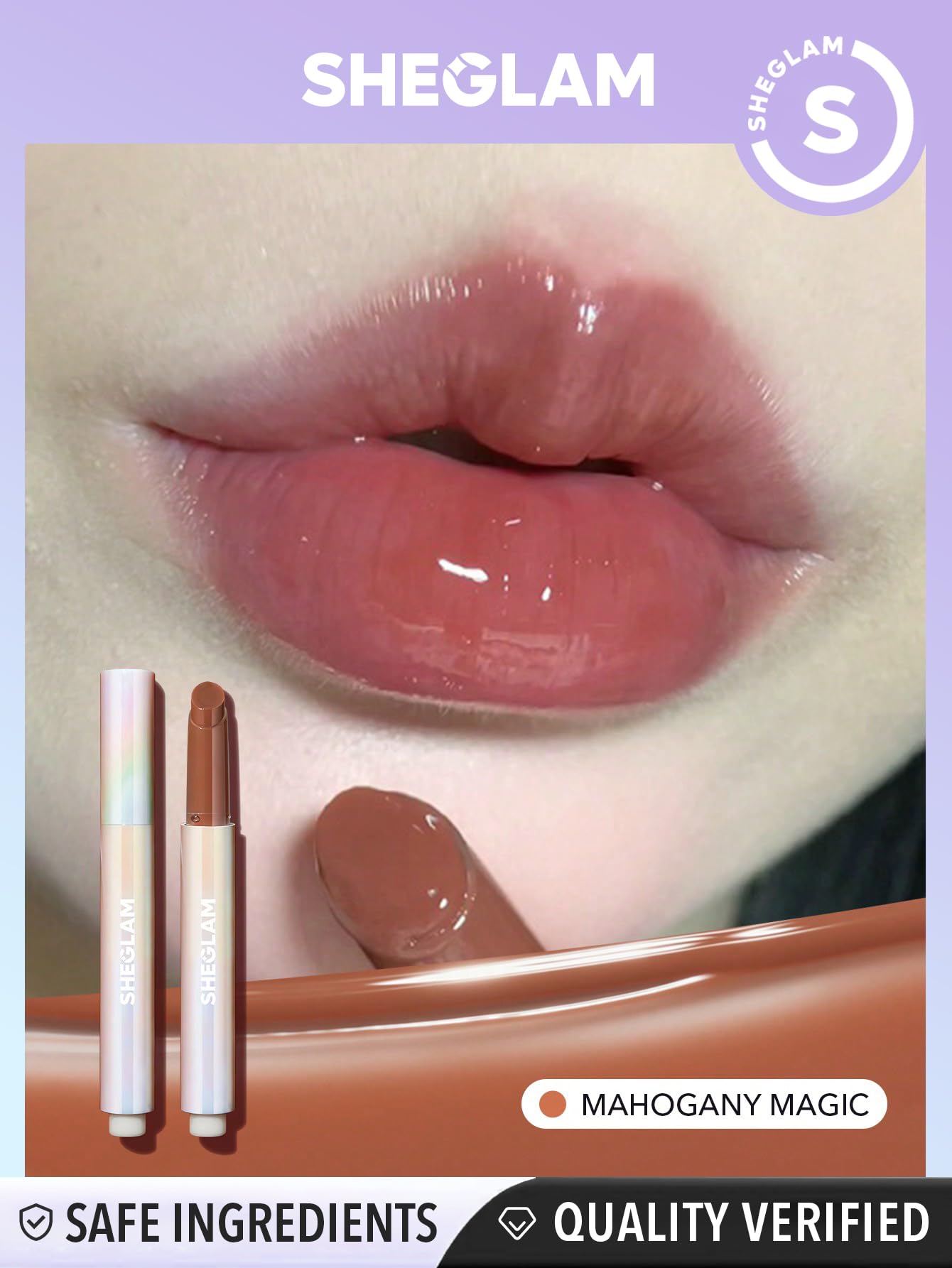 SHEGLAM PoutPerfect Moisturizing Solid Lip Gloss Non Sticky Lipstick with Coconut Oil - Pink Flamingo