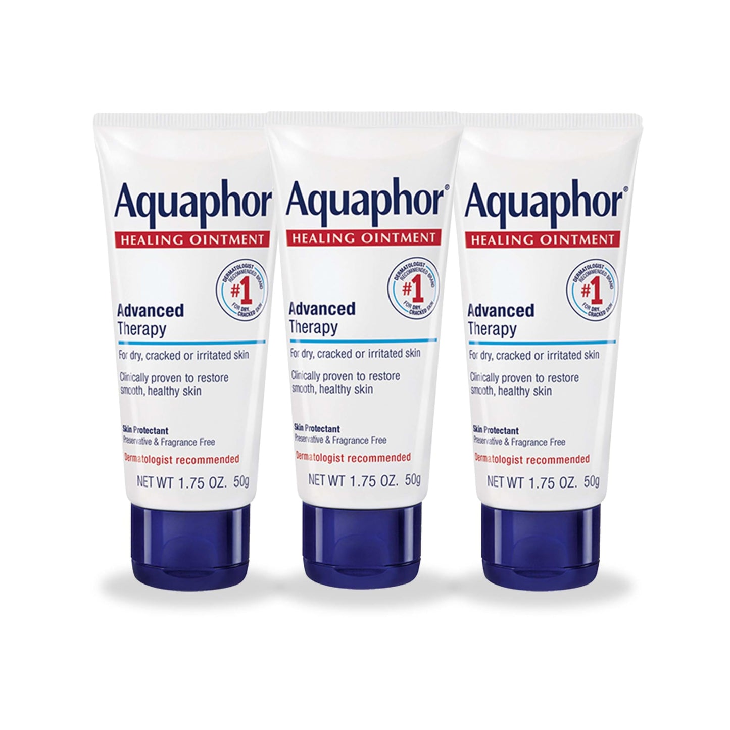 Aquaphor Healing Ointment Advanced Therapy Skin Protectant, Dry Skin Body Moisturizer, 7 Oz Tube
