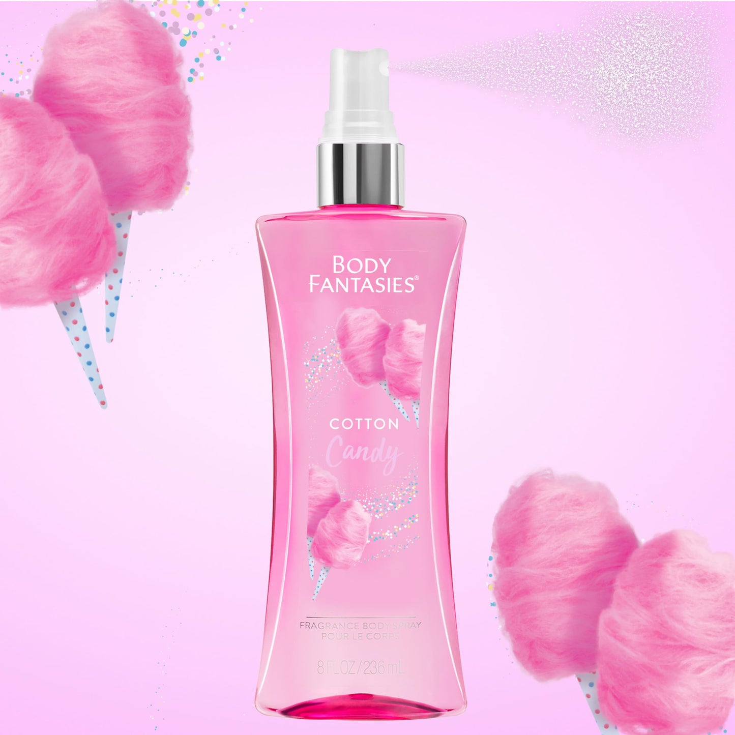 Body Fantasies Signature Fragrance Body Spray, Fresh White Musk, 8 Fluid Ounce
