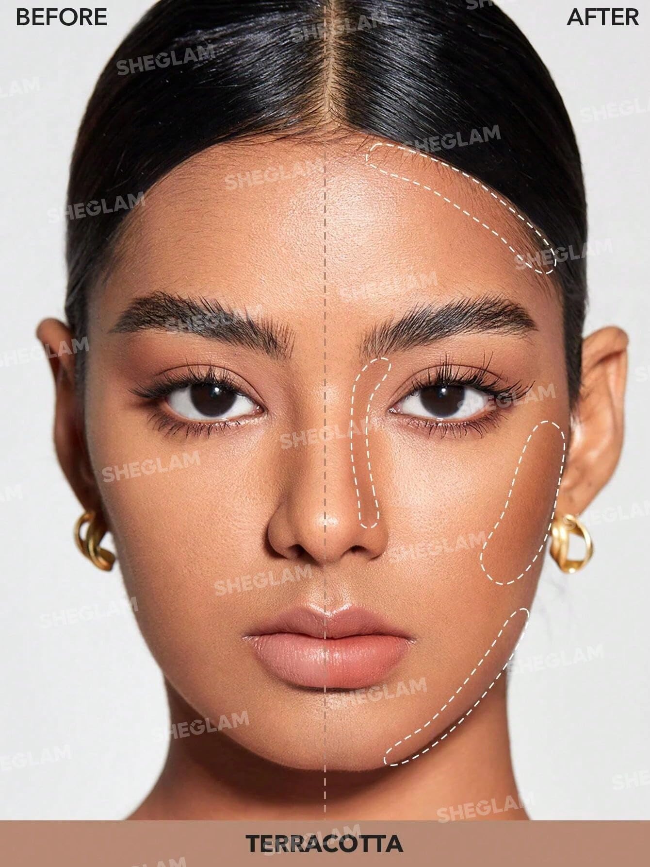 SHEGLAM Snatch 'n' Define Cream Contour Stick Long Lasting Highly Pigmented Sweat Proof Face Bronzer Makeup - Golden Sun