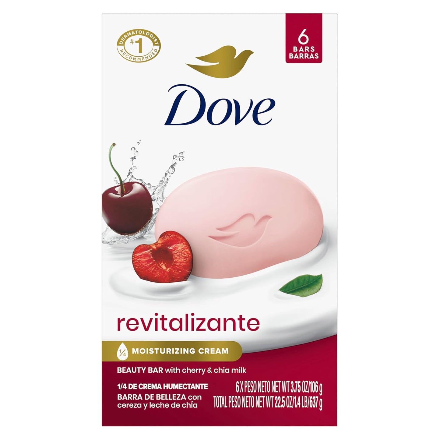 Dove Bar Soap 6 Count Dragon Fruit for Deep Nourishment for Calm, Replenished Skin 3.75 oz
