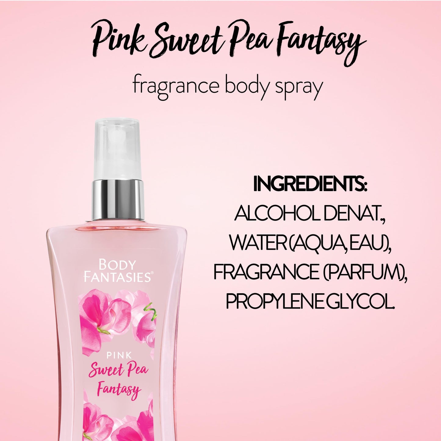 Body Fantasies Signature Fragrance Body Spray, Fresh White Musk, 8 Fluid Ounce