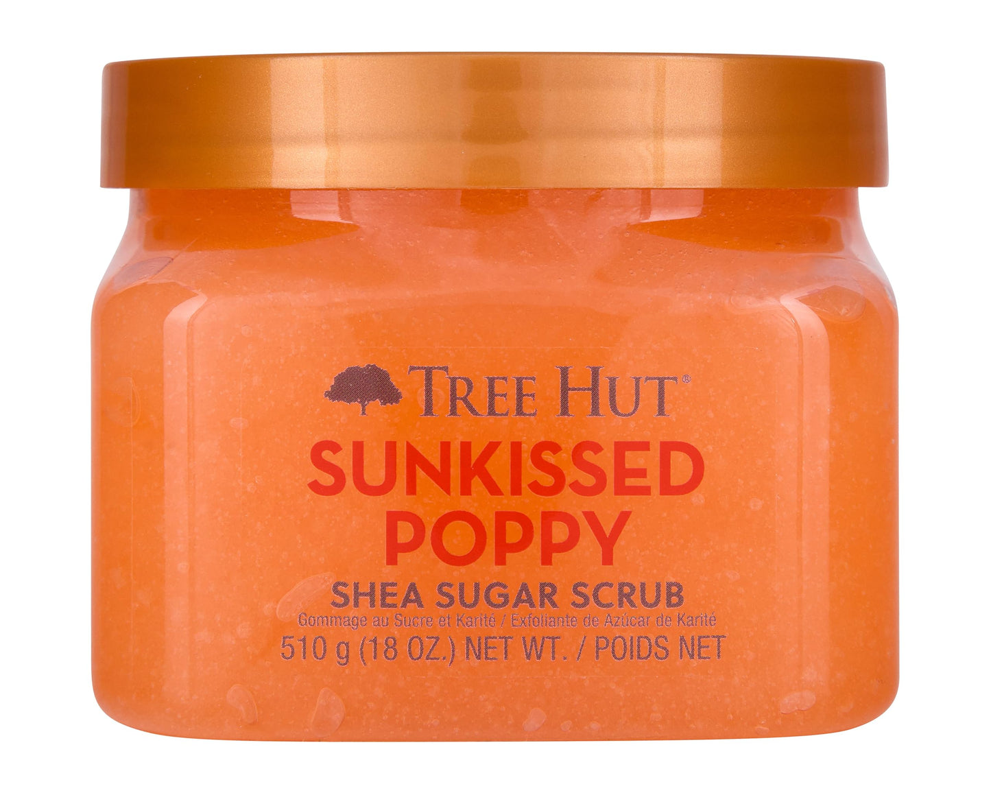 Tree Hut Moroccan Rose Shea Sugar Scrub | Exfoliating Body Scrub Removes Dead, Dry Skin for a Soft & Hydrated Feel | Nourishing Essential Body Care | 18 fl oz.