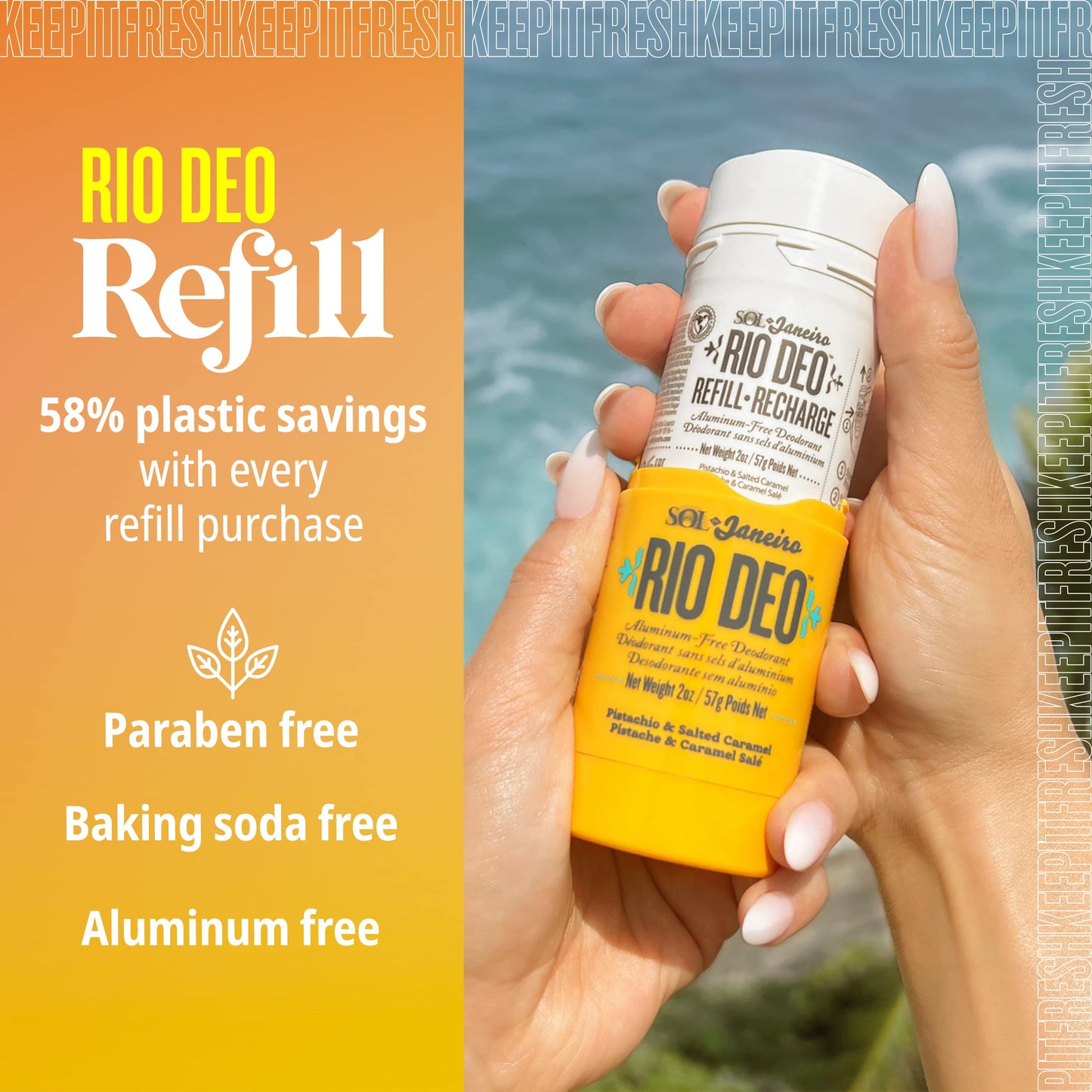 Sol de Janeiro Rio Deo Refillable Aluminum Free Deodorant