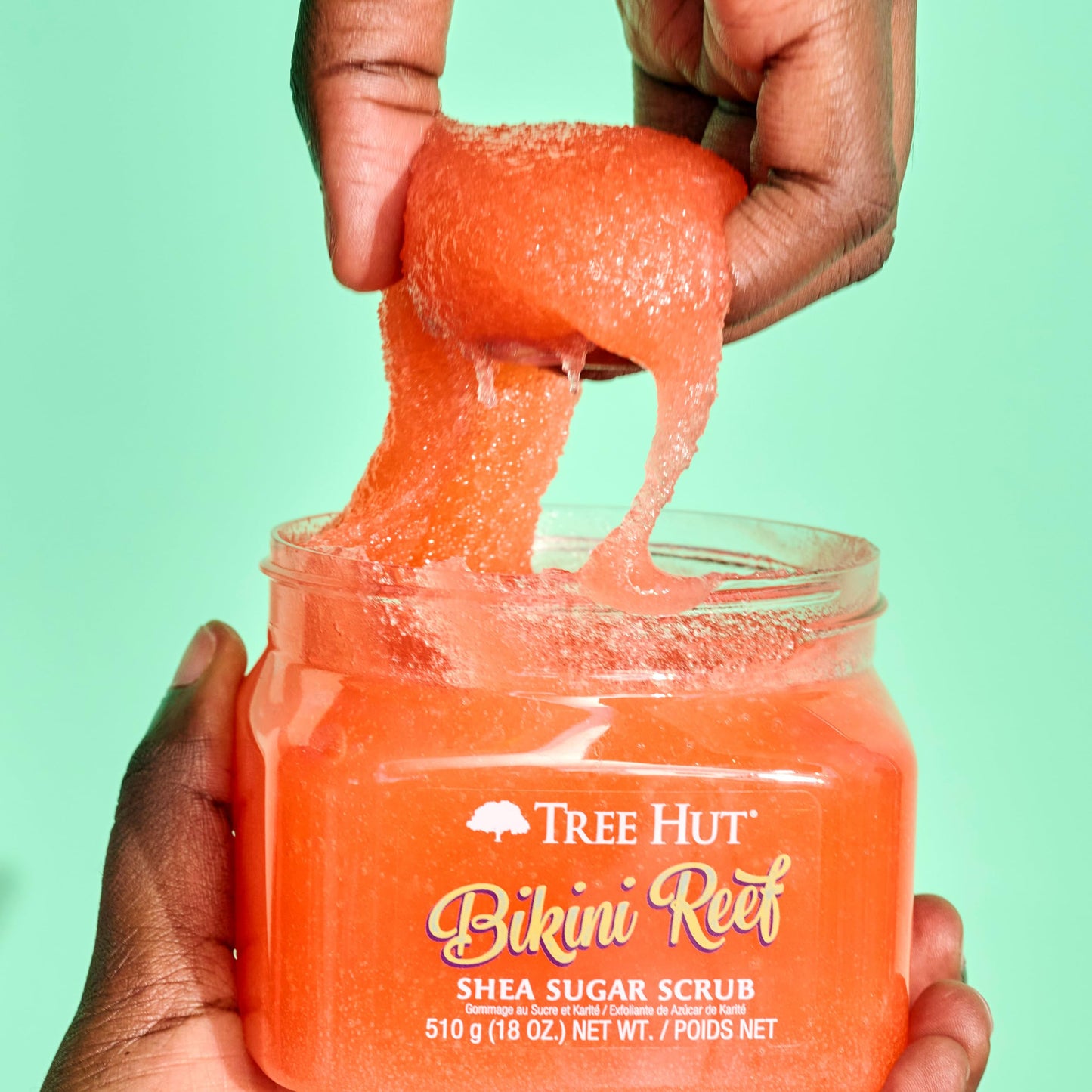 Tree Hut Moroccan Rose Shea Sugar Scrub | Exfoliating Body Scrub Removes Dead, Dry Skin for a Soft & Hydrated Feel | Nourishing Essential Body Care | 18 fl oz.