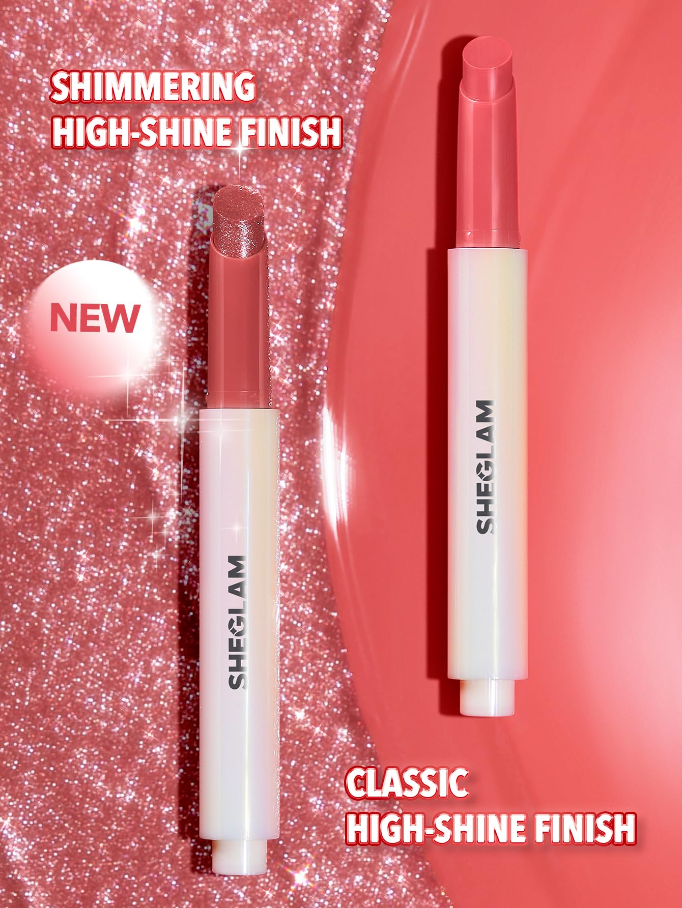 SHEGLAM PoutPerfect Moisturizing Solid Lip Gloss Non Sticky Lipstick with Coconut Oil - Pink Flamingo