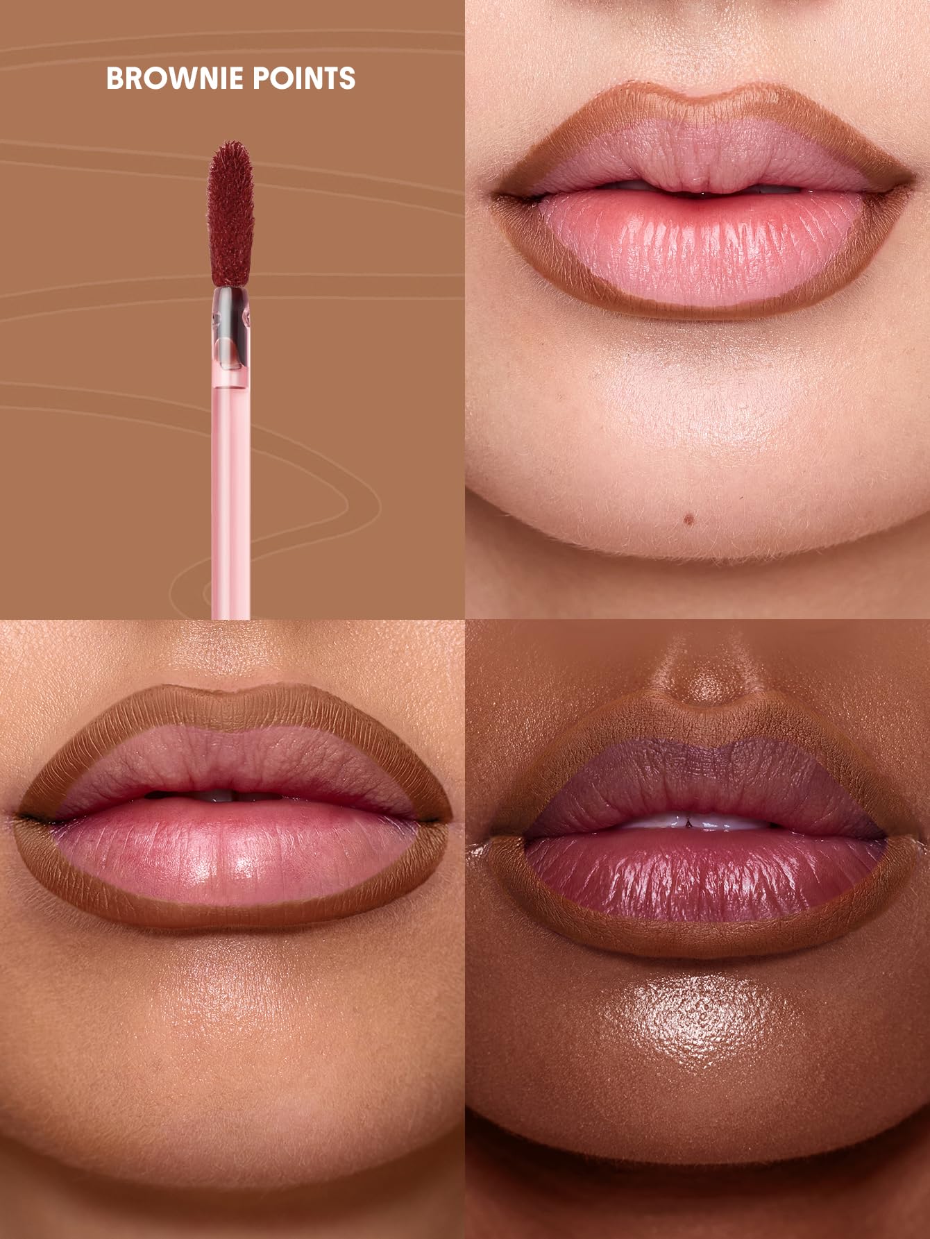 SHEGLAM Fall In Line Peel Off Lip Liner Stain Long Lasting Transfer-proof Nude Lip Tint-Pinky Promise